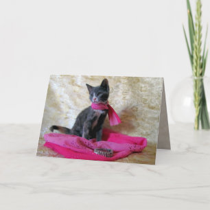 Princess Tiana's Geburtstag - Katze / Kitten Card Karte