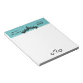 Princess Tiara auf Blue Royal Desk Notizblock (angewinkelt)