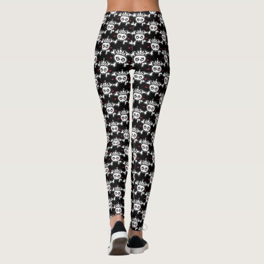 Princess Tiara & Cross Bones Leggings (Rückseite)