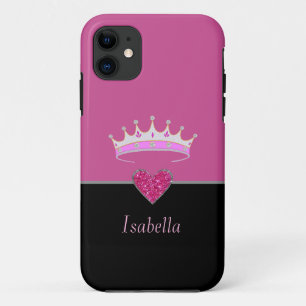 Princess Tiara Crown on Rose Gold and Black Case-Mate iPhone Hülle