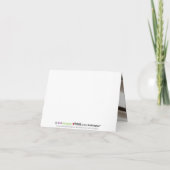 Princess Tiara Danke-You Card (aqua) Dankeskarte (Rückseite)