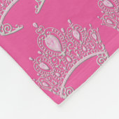 Princess Tiara Fleece Blanket (Ecke)