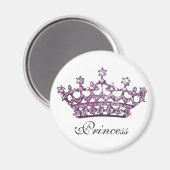 Princess Tiara Gem Magnet (Vorderseite/Rückseite)