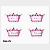 "Princess" Tiara Label Stickers (Blatt)