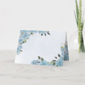 Princess Tiara Light Blue Rose Dankeskarte (Rückseite)