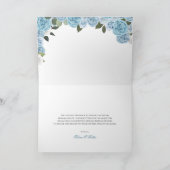 Princess Tiara Light Blue Rose Dankeskarte (Innenseite)