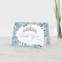 Princess Tiara Light Blue Rose