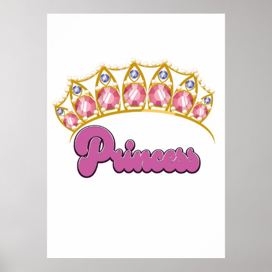 Princess Tiara Logo Poster (Vorne)