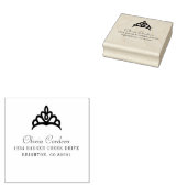 Princess Tiara Name und Anschrift Gummistempel (Stempel)