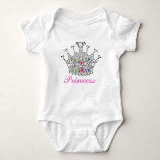 Princess Tiara oder Crown Baby Baby Strampler