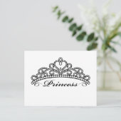Princess Tiara Postcard Postkarte (Stehend Vorderseite)