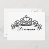 Princess Tiara Postcard Postkarte (Vorne/Hinten)
