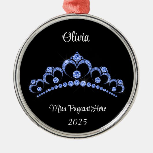 Princess tiara Tree Ornament Aus Metall (Vorne)