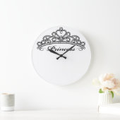 Princess Tiara Wall Clock Große Wanduhr (Zuhause)