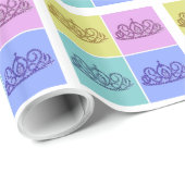 Princess Tiaras Geschenkpapier (Rolleneckpunkt)