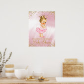 Princess Tutu Baby Dusche Begrüßung Blonde Poster (Küche)