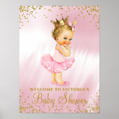 Princess Tutu Baby Dusche Begrüßung Blonde Poster (Vorne)