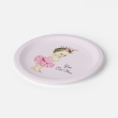 Princess Tutu Baby Dusche Pappteller (Schrägansicht)