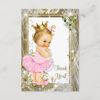 Princess Tutu Baby Dusche Vielen Dank Dankeskarte