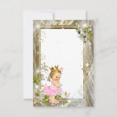 Princess Tutu Baby Dusche Vielen Dank Dankeskarte (Rückseite)