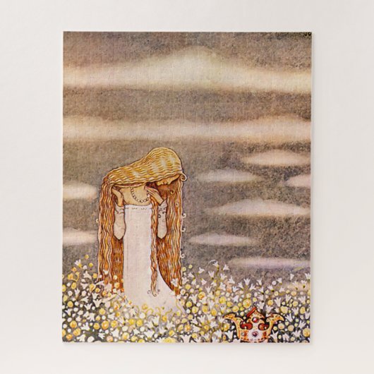 "Princess Tuvstarr" John Bauer Watercolor Puzzle (Vertikal)