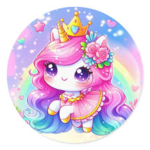 Princess Unicorn Aufkleber