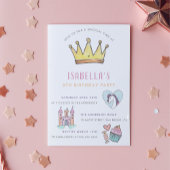 Princess Unicorn & Castle Einladung