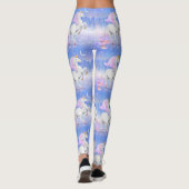 Princess Unicorn Forest Scene Leggings (Rückseite)