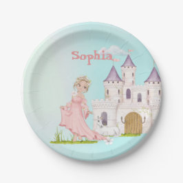 Princess Unicorn Rosa Niedliche Geburtstag Pappteller