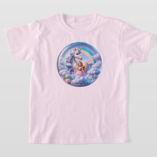 Princess Unicorn Shirt: Regenbogen und Pastelwolke T-Shirt (Ablage )