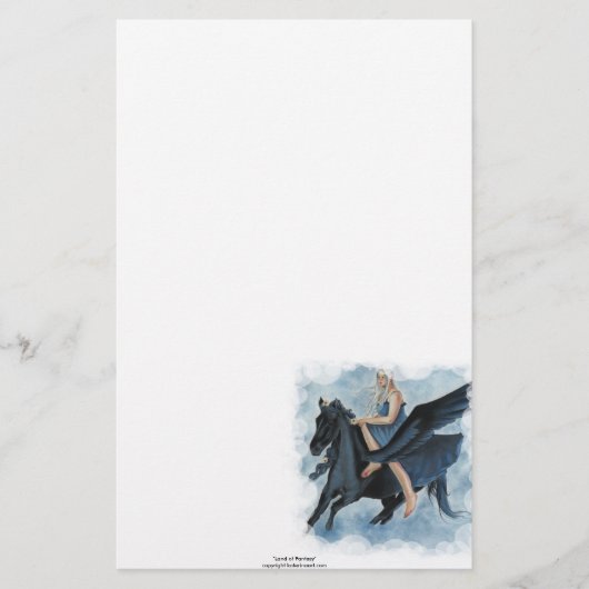 Princess Unicorn Stationery Briefpapier (Vorderseite)