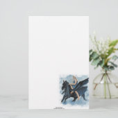 Princess Unicorn Stationery Briefpapier (Stehend Vorderseite)