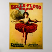Princess Victoria Vintag Circus Poster (Vorne)