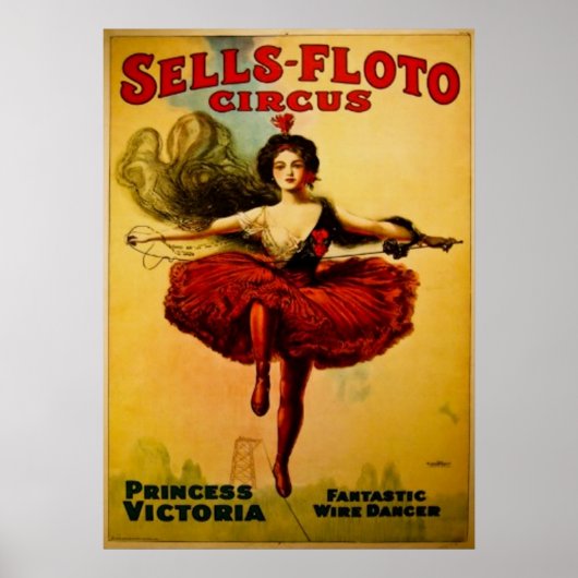 Princess Victoria Vintag Circus Poster (Vorne)