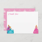 Princess - Vielen Dank für Flachkarten Dankeskarte (Vorne/Hinten)