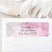 Princess Wand & Crown Silver Pink Address Labels (Insitu)