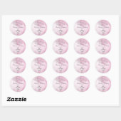 Princess Wand & Crown Silver Pink Party Stickers (Blatt)
