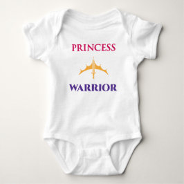 Princess Warrior Baby Girls Light Shirt