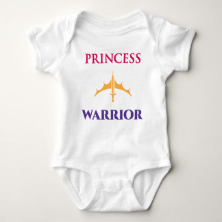Princess Warrior Baby Girls Light Shirt