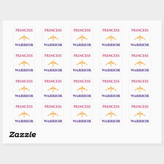 Princess Warrior Stickers (Blatt)