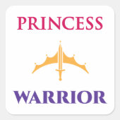 Princess Warrior Stickers (Vorderseite)