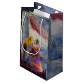 Princess Watercolor Kunstgifttasche Kleine Geschenktüte (Rückseite Schrägansicht)