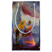 Princess Watercolor Kunstgifttasche Kleine Geschenktüte (Vorderseite)