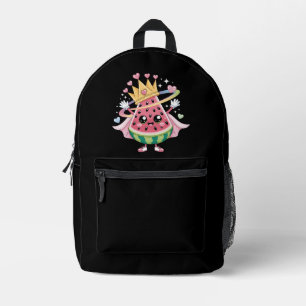Princess Watermelon Kleinkind Girls Crown Hearts Bedruckter Rucksack