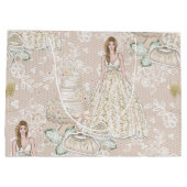 Princess Wedding Große Geschenktüte (Rückseite)