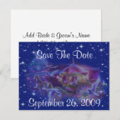 Princess Wedding Save the Date Postkarten (Vorne/Hinten)