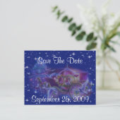 Princess Wedding Save the Date Postkarten (Stehend Vorderseite)