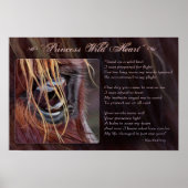 Princess Wild Heart inspirierend, © Kim McElroy Poster (Vorne)