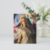 Princess With a Black Bird Postkarte (Stehend Vorderseite)