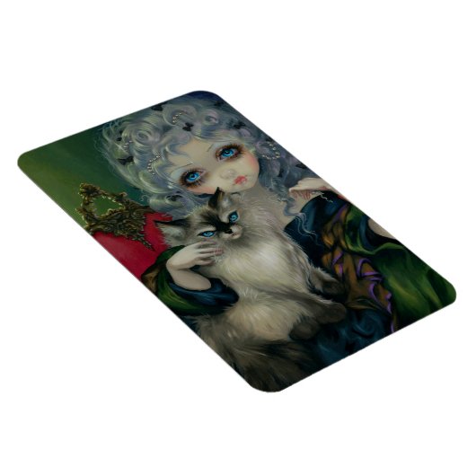 "Princess with a Ragdoll Cat" Flex Magnet (Rechte Seite)